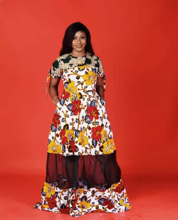 Ankara Long Dress